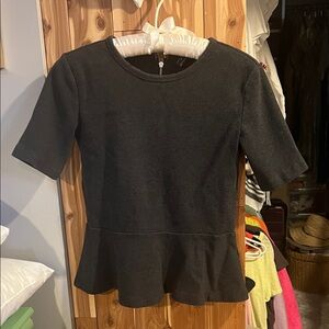 GAP Black Zippered Top